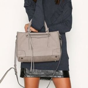 REBECCA MINKOFF 'regan' Satchel - Oyster Grey